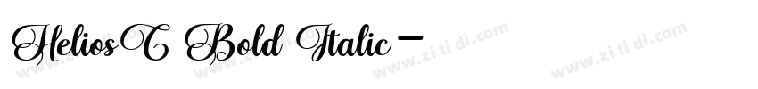 HeliosC Bold Italic字体转换